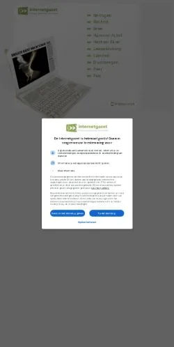Podgląd witryny Internetgazet, medium z kraju Belgia do artykułów sponsorowanych