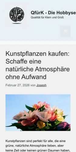 スポンサード記事向けのドイツメディア、QfürKのサイトプレビュー