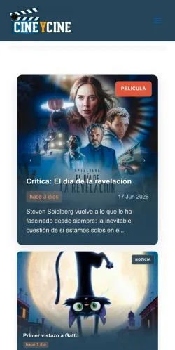 Anteprima del sito Cineycine, media di Spagna per articoli sponsorizzati