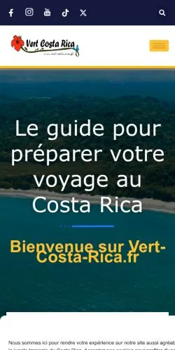 Vista previa del sitio Vert Costa Rica, medio de Francia para artículos patrocinados