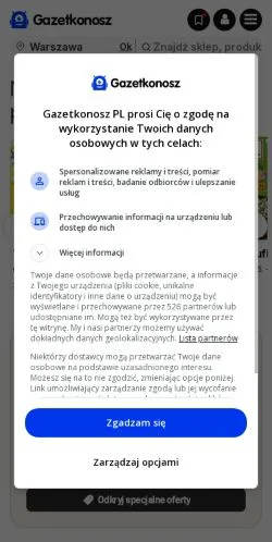 Anteprima del sito Gazetkonosz, media di Polonia per articoli sponsorizzati