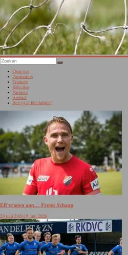 Anteprima del sito 073Voetbal, media di Paesi Bassi per articoli sponsorizzati