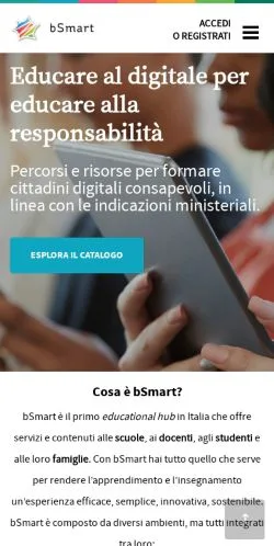 Preview of the bSmart website, a media outlet in Italy for sponsored articles