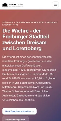 Anteprima del sito Wiehre Online, media di Germania per articoli sponsorizzati