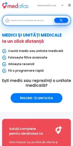 Podgląd witryny MedAtlas, medium z kraju Rumunia do artykułów sponsorowanych