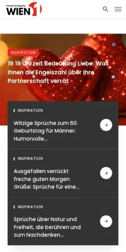 Podgląd witryny Wien 1, medium z kraju Austria do artykułów sponsorowanych