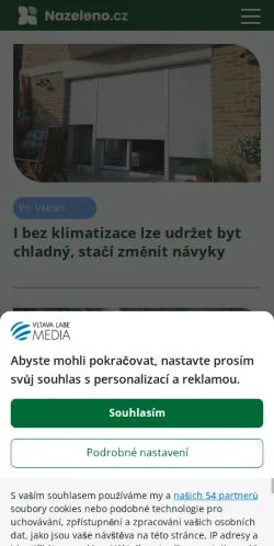 Anteprima del sito Nazeleno, media di Cechia per articoli sponsorizzati