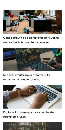 Anteprima del sito nettfornuft.com, media di Norvegia per articoli sponsorizzati