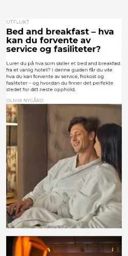Podgląd witryny reisetider.com, medium z kraju Norwegia do artykułów sponsorowanych