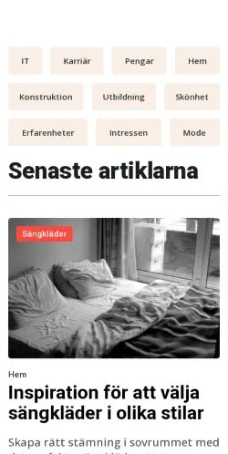 Forhåndsvisning av nettstedet tipsbasen.se, medium fra Sverige for sponsede artikler