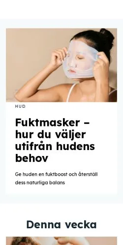 Förhandsvisning av webbplatsen vardagsvacker.se, medium i Sverige för sponsrade artiklar
