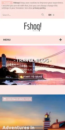 Aperçu du site Fshoq, média de Royaume-Uni pour articles sponsorisés