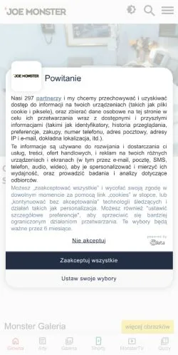 Forhåndsvisning af Joe Monster, medie fra Polen til sponsorerede artikler