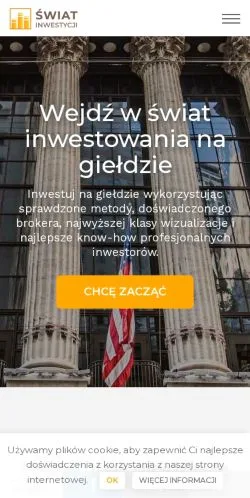 Vista previa del sitio Swiatinwestycji, medio de Polonia para artículos patrocinados