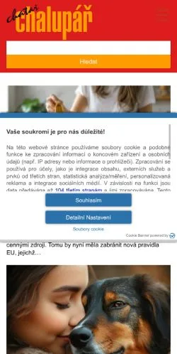 Anteprima del sito Chatař Chalupář, media di Cechia per articoli sponsorizzati