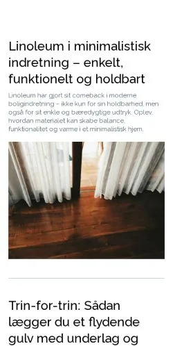 Anteprima del sito gulvguides.dk, media di Danimarca per articoli sponsorizzati