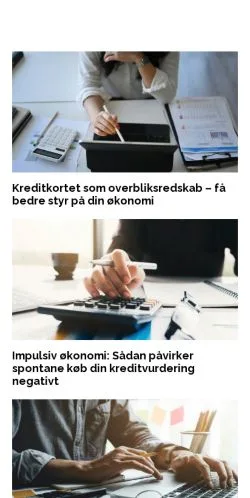 Podgląd witryny laaneartikler.dk, medium z kraju Dania do artykułów sponsorowanych