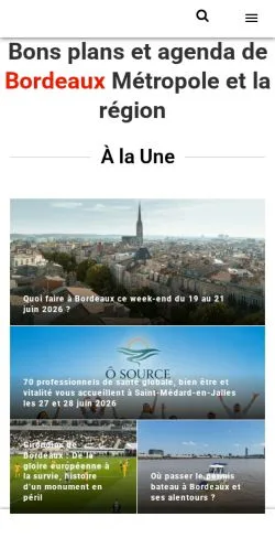 Anteprima del sito Quoi Faire À Bordeaux, media di Francia per articoli sponsorizzati