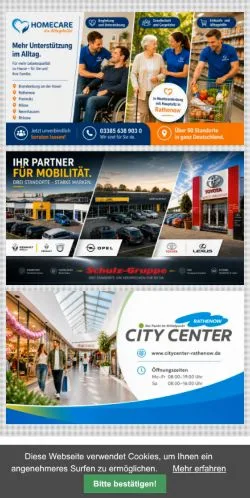 スポンサード記事向けのドイツメディア、rathenow24のサイトプレビュー