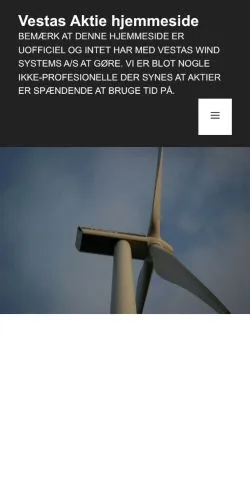 Anteprima del sito Vestas Aktie, media di Danimarca per articoli sponsorizzati