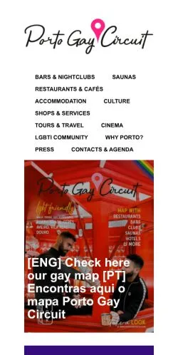 Anteprima del sito Porto Gay Circuit, media di Spagna per articoli sponsorizzati