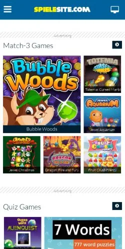 Sponsorlu makaleler için Almanya medyası Spielesite sitesinin önizlemesi