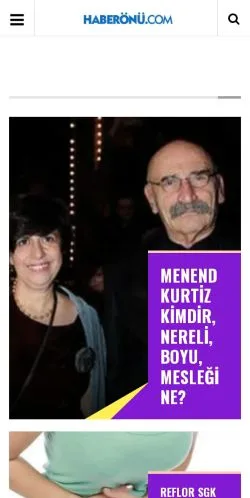 Anteprima del sito Haberönü, media di Turchia per articoli sponsorizzati