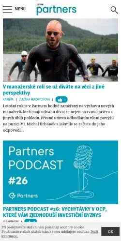 Anteprima del sito Jsmepartners, media di Cechia per articoli sponsorizzati