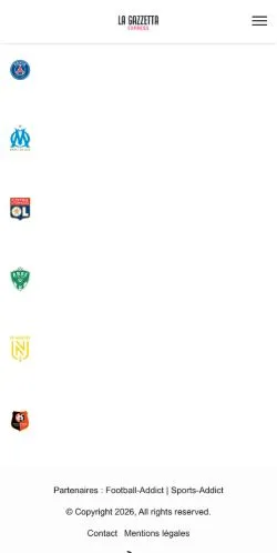 Preview of the La Gazzetta Express website, a media outlet in United States for sponsored articles