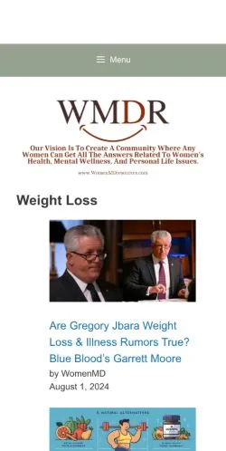 Anteprima del sito Women MD Resources, media di Stati Uniti per articoli sponsorizzati