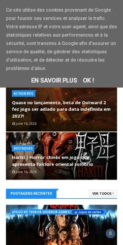 Preview of the Nerd Maldito website, a media outlet in Portugal for sponsored articles