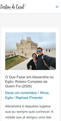 Anteprima del sito Destino de Casal, media di Brasile per articoli sponsorizzati