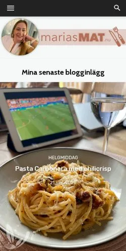 Anteprima del sito Marias Mat, media di Svezia per articoli sponsorizzati