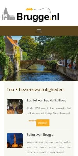 Anteprima del sito Brugge Bezoeken, media di Paesi Bassi per articoli sponsorizzati