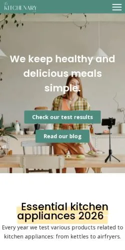 Forhåndsvisning av nettstedet The Kitchenary Lab, medium fra USA for sponsede artikler