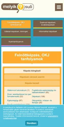 Pré-visualização do site MelyikSuli, meio de Hungria para artigos patrocinados