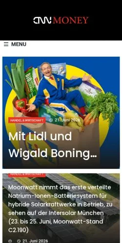 Anteprima del sito CNNMONEY.CH -, media di Svizzera per articoli sponsorizzati