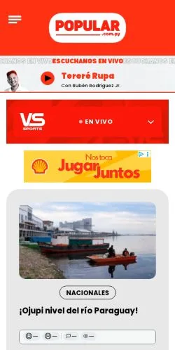 Preview of the Popular website, a media outlet in Spain for sponsored articles
