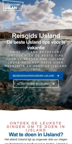 Anteprima del sito Alles Over IJsland, media di Paesi Bassi per articoli sponsorizzati
