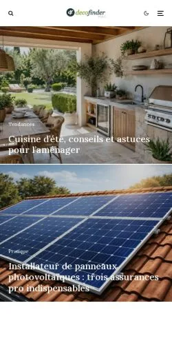 スポンサード記事向けのフランスメディア、Mag Decofinderのサイトプレビュー