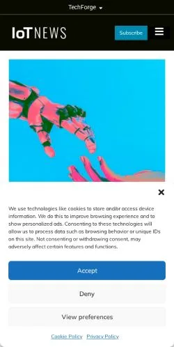 Vorschau der Website IoT Tech News, Medium aus Vereinigte Staaten für gesponserte Artikel