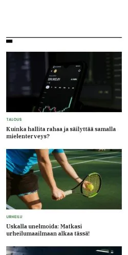 Anteprima del sito luksusmies.fi, media di Finlandia per articoli sponsorizzati