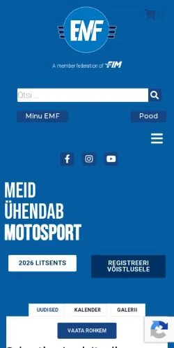 스폰서 기사용 에스토니아 매체 MSport Estonia 사이트 미리보기
