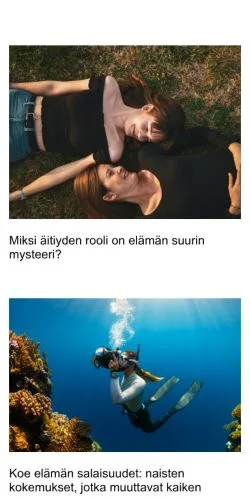 Anteprima del sito naistenklubi.fi, media di Finlandia per articoli sponsorizzati