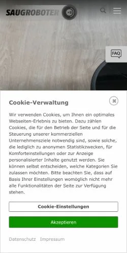 Vista previa del sitio saugroboter, medio de Alemania para artículos patrocinados