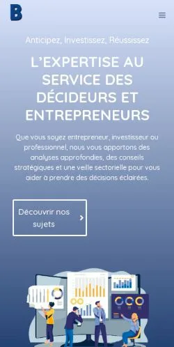 Anteprima del sito Le Business Mag, media di Francia per articoli sponsorizzati