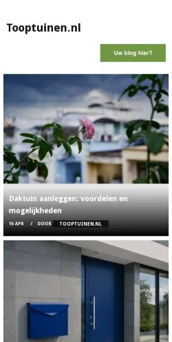 Anteprima del sito Toop Tuinen, media di Paesi Bassi per articoli sponsorizzati