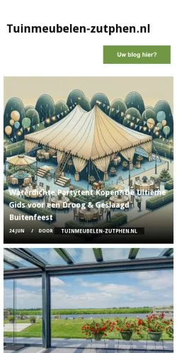 Vista previa del sitio Tuinmeubelen Zutphen, medio de Países Bajos para artículos patrocinados