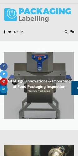 スポンサード記事向けのアメリカ合衆国メディア、Packaging And Labelling Blogのサイトプレビュー