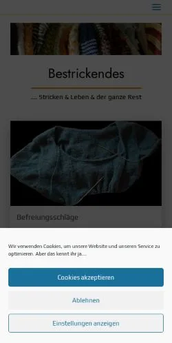 Anteprima del sito Bestrickendes, media di Germania per articoli sponsorizzati